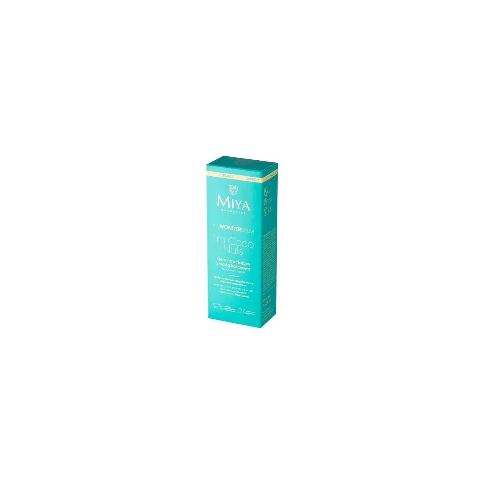 MIYA MyWonderBalm krem do twarzy nawilżający z wodą kokosową I’m Coco Nuts 75ml