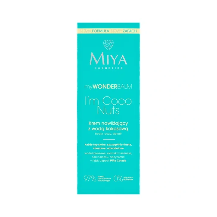 MIYA MyWonderBalm krem do twarzy nawilżający z wodą kokosową I’m Coco Nuts 75ml