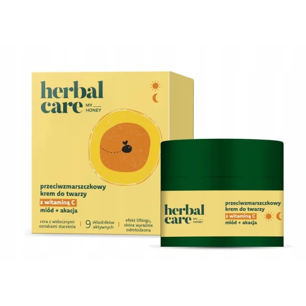 FARMONA Herbal Care My Honey krem do twarzy przeciwzmarszczkowy z witaminą C 50ml