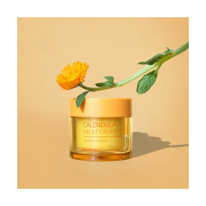 FARMSTAY Calendula Relief krem do twarzy łagodzący z nagietkiem 80ml 