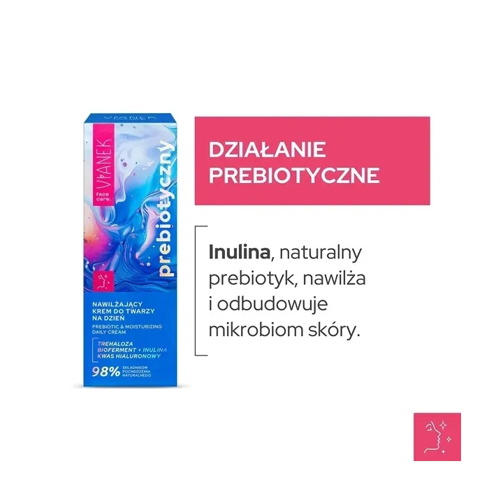 SYLVECO Vianek Prebiotyczny krem do twarzy na dzień nawilżający 50ml 