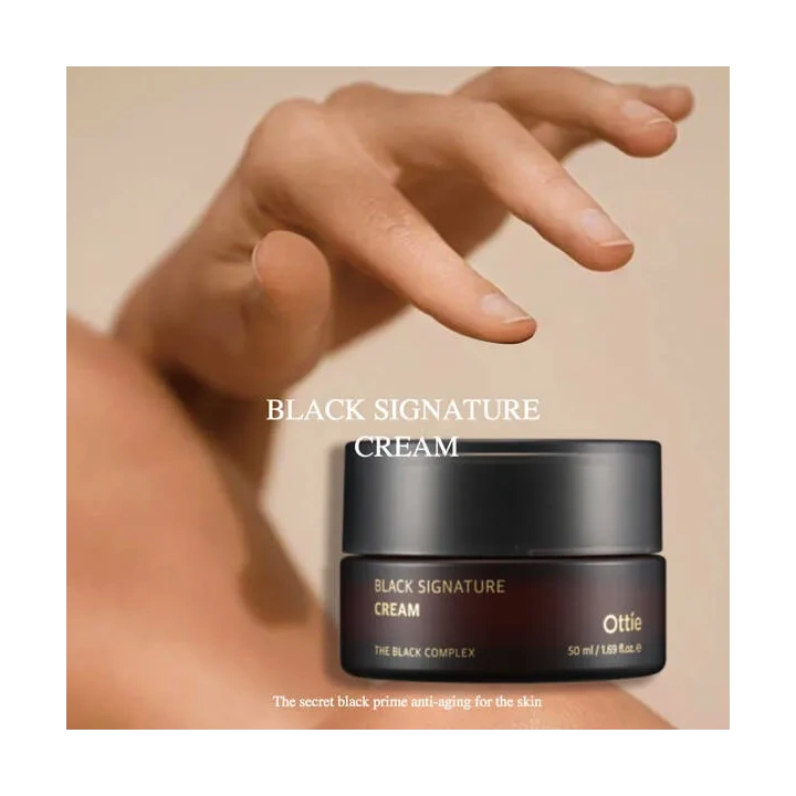 OTTIE Black Signature krem do twarzy ze śluzem ślimaka 50ml 