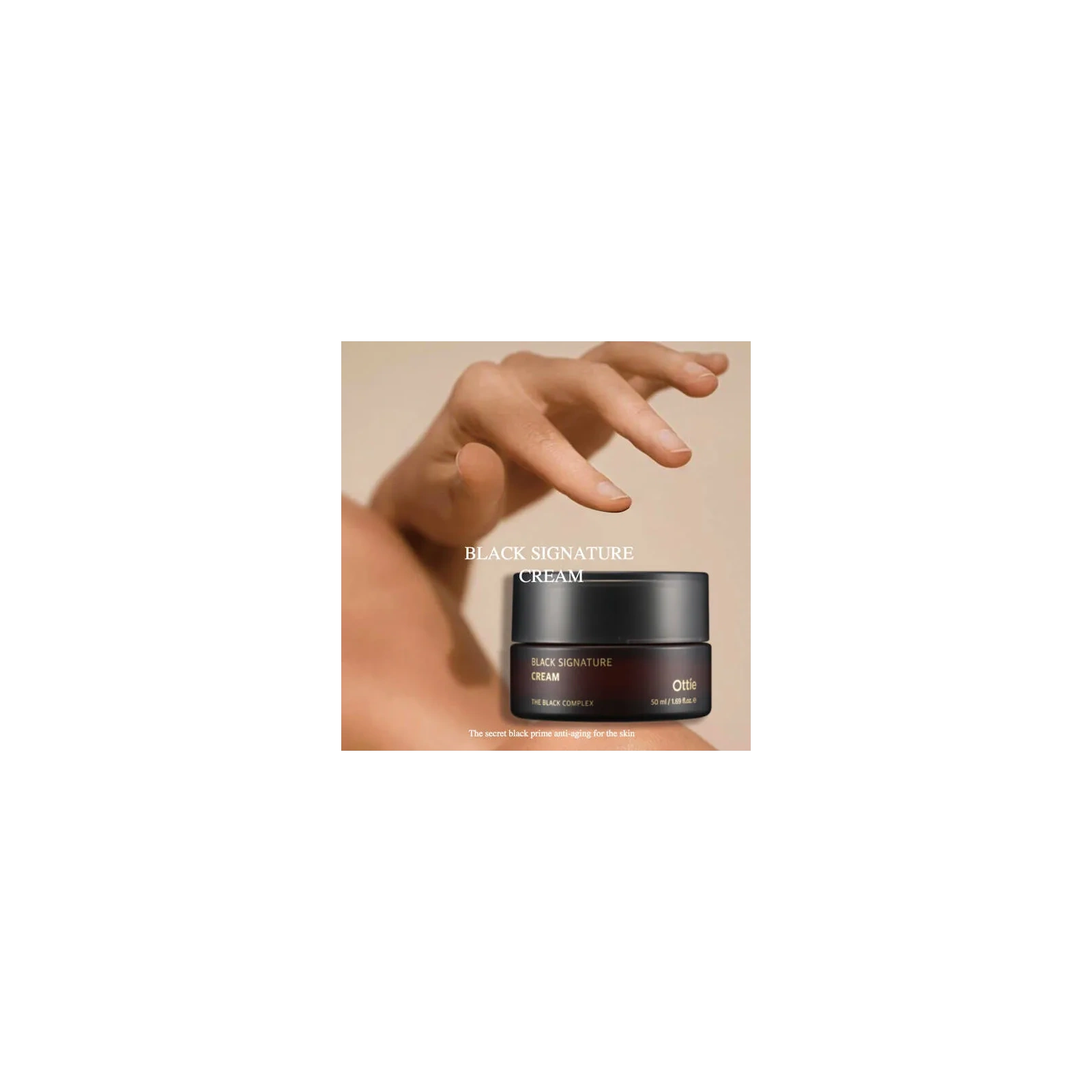 OTTIE Black Signature krem do twarzy ze śluzem ślimaka 50ml 