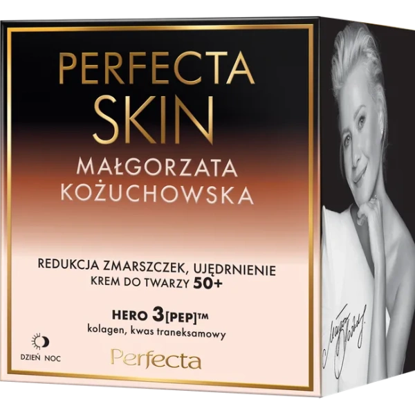 DAX Perfecta Skin Małgorzata Kożuchowska krem do twarzy 50+ Redukcja zmarszczek 50ml 