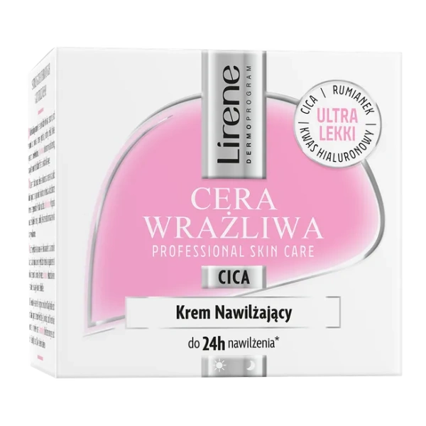 LIRENE Cera Wrażliwa krem do twarzy nawilżający 50ml