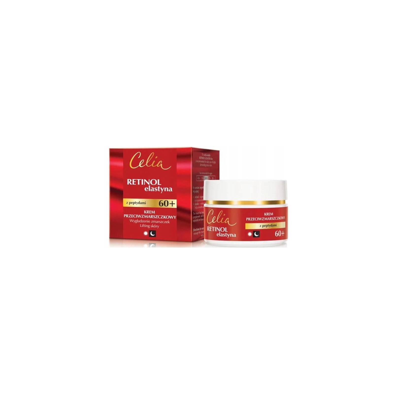 CELIA Retinol Elastyna 60+ krem do twarzy przeciwzmarszczkowy z peptydami 50ml