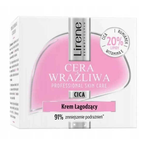 LIRENE Cera Wrażliwa krem do twarzy łagodzący 50ml