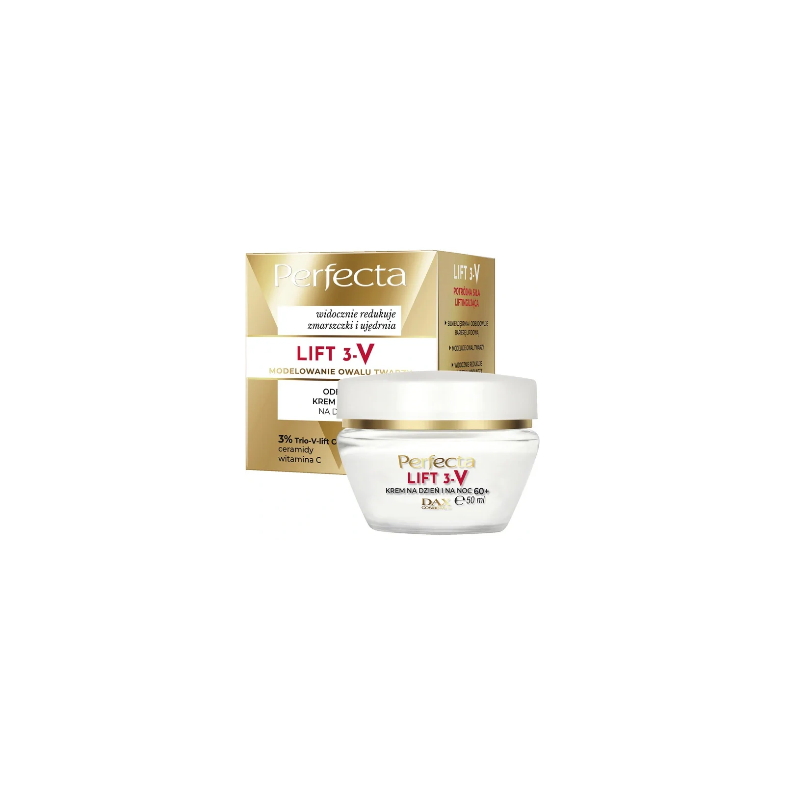 DAX Perfecta Lift 3-V krem do twarzy odbudowujący 60+ 50ml