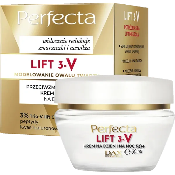 DAX Perfecta Lift 3-V krem do twarzy przeciwzmarszczkowy 50+ 50ml 