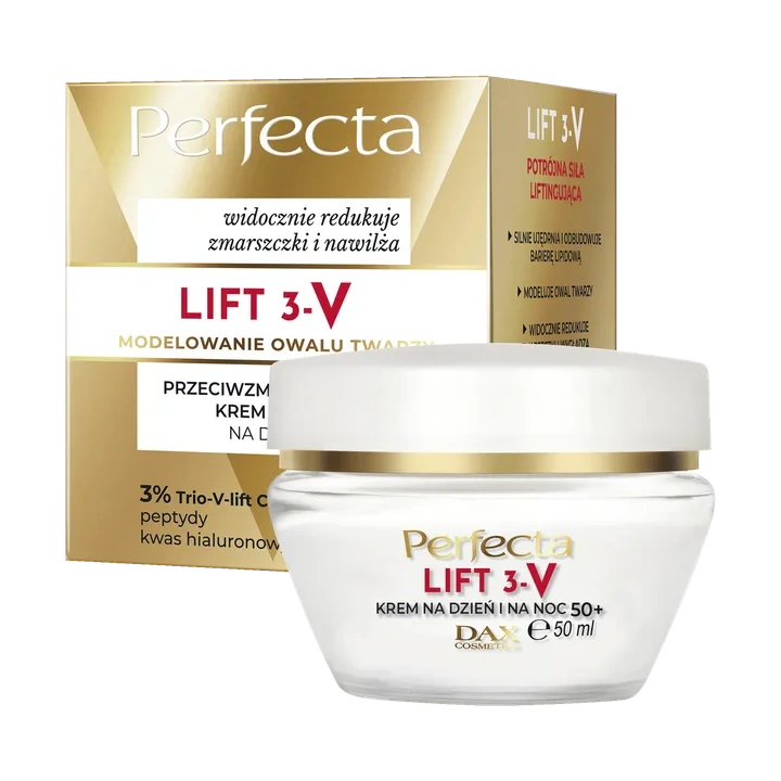 DAX Perfecta Lift 3-V krem do twarzy przeciwzmarszczkowy 50+ 50ml 