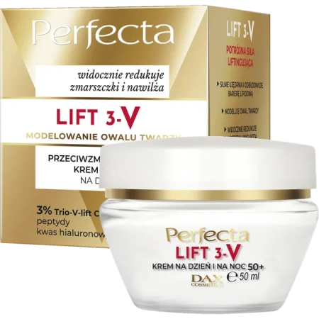 DAX Perfecta Lift 3-V krem do twarzy przeciwzmarszczkowy 50+ 50ml 