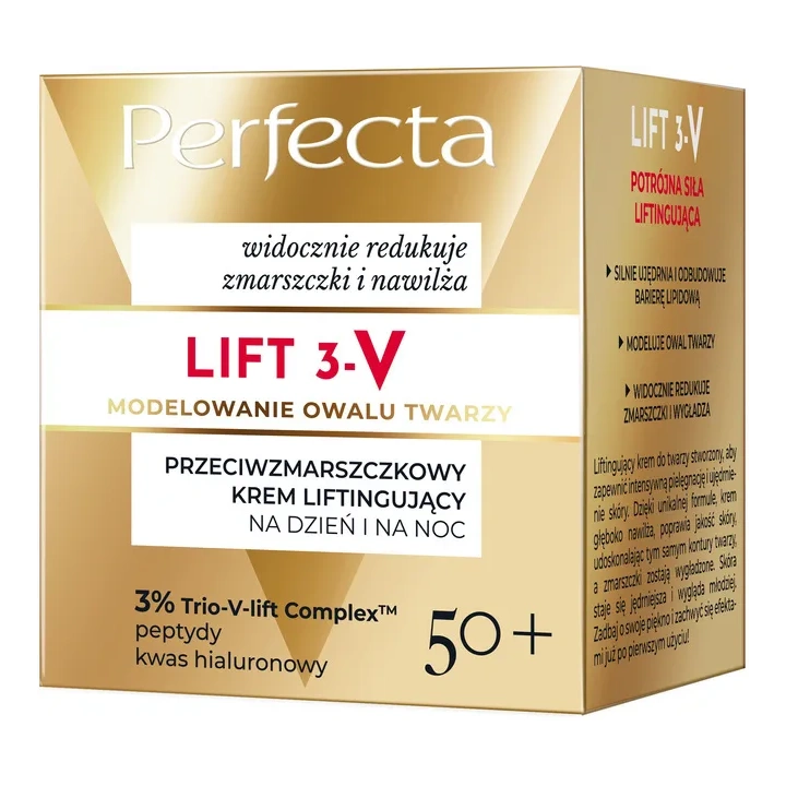 DAX Perfecta Lift 3-V krem do twarzy przeciwzmarszczkowy 50+ 50ml 