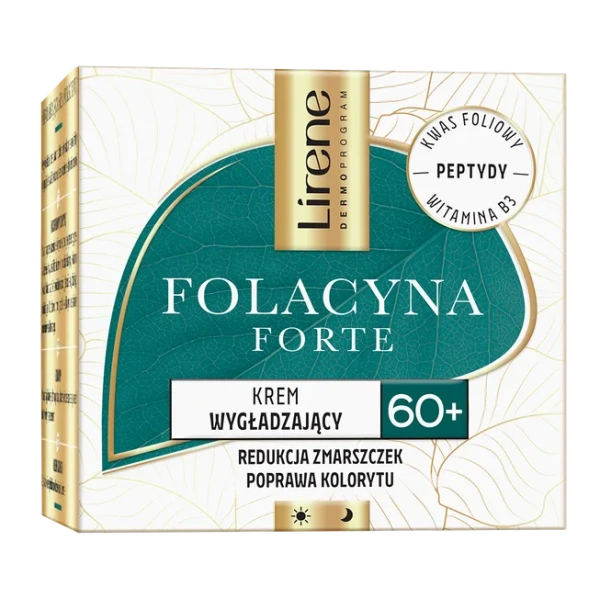 LIRENE Folacyna Forte krem do twarzy 60+ wygładzający Peptydy 50ml 