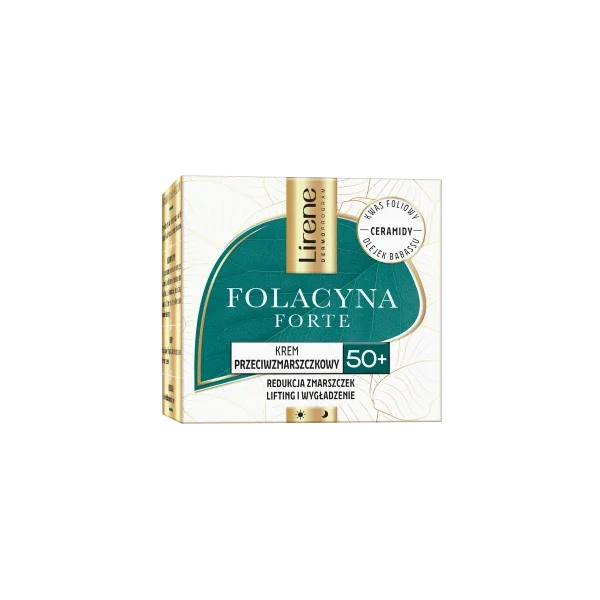 LIRENE Folacyna Forte krem do twarzy 50+ przeciwzmarszczkowy Ceramdidy 50ml