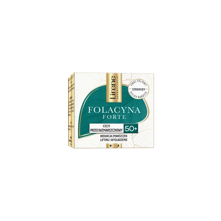 LIRENE Folacyna Forte krem do twarzy 50+ przeciwzmarszczkowy Ceramdidy 50ml
