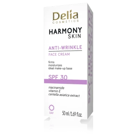 DELIA Harmony Skin krem do twarzy przeciwzmarszczkowy SPF30 50ml 