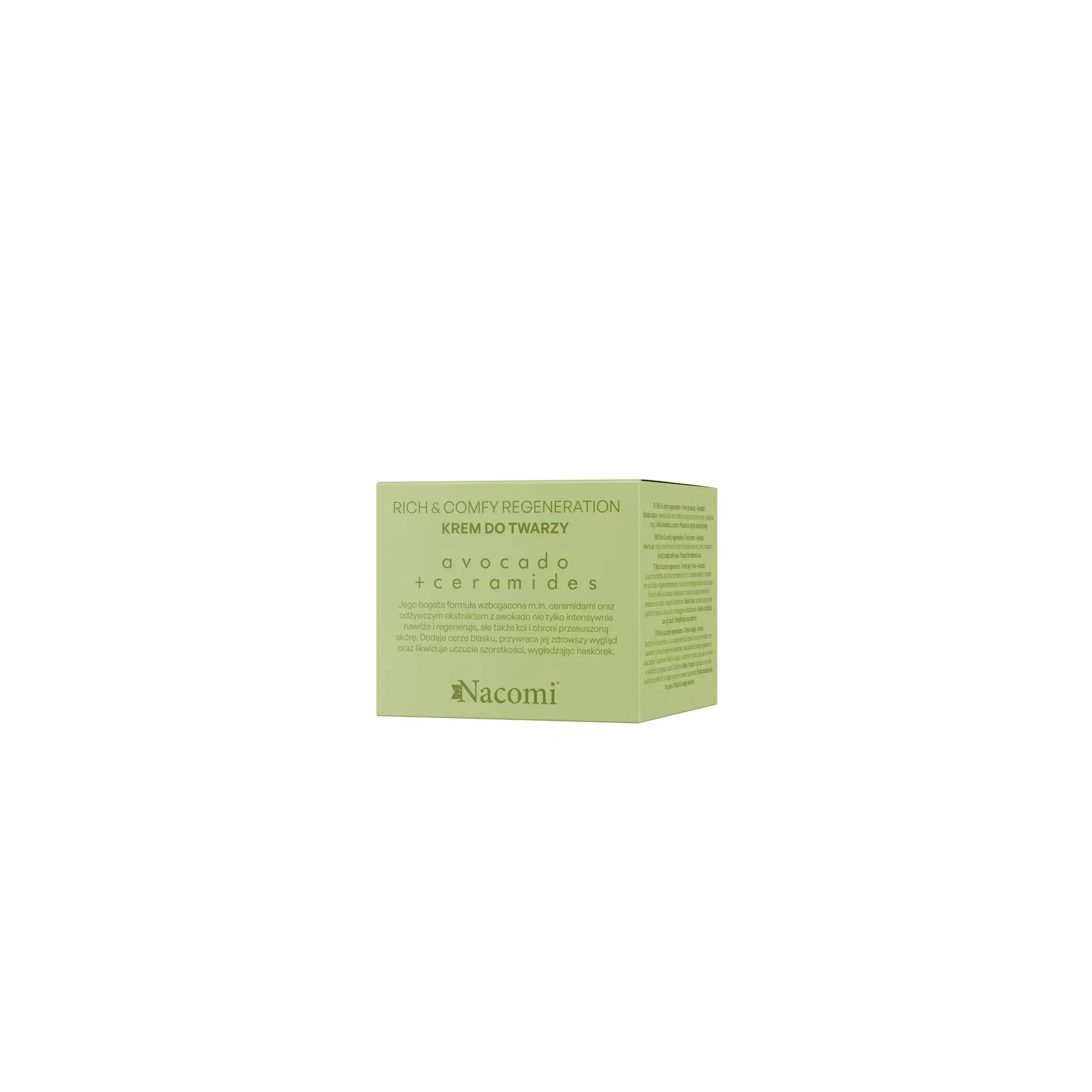 NACOMI Rich & Comfy Regeneration krem do twarzy Avocado, Ceramidy 40ml 