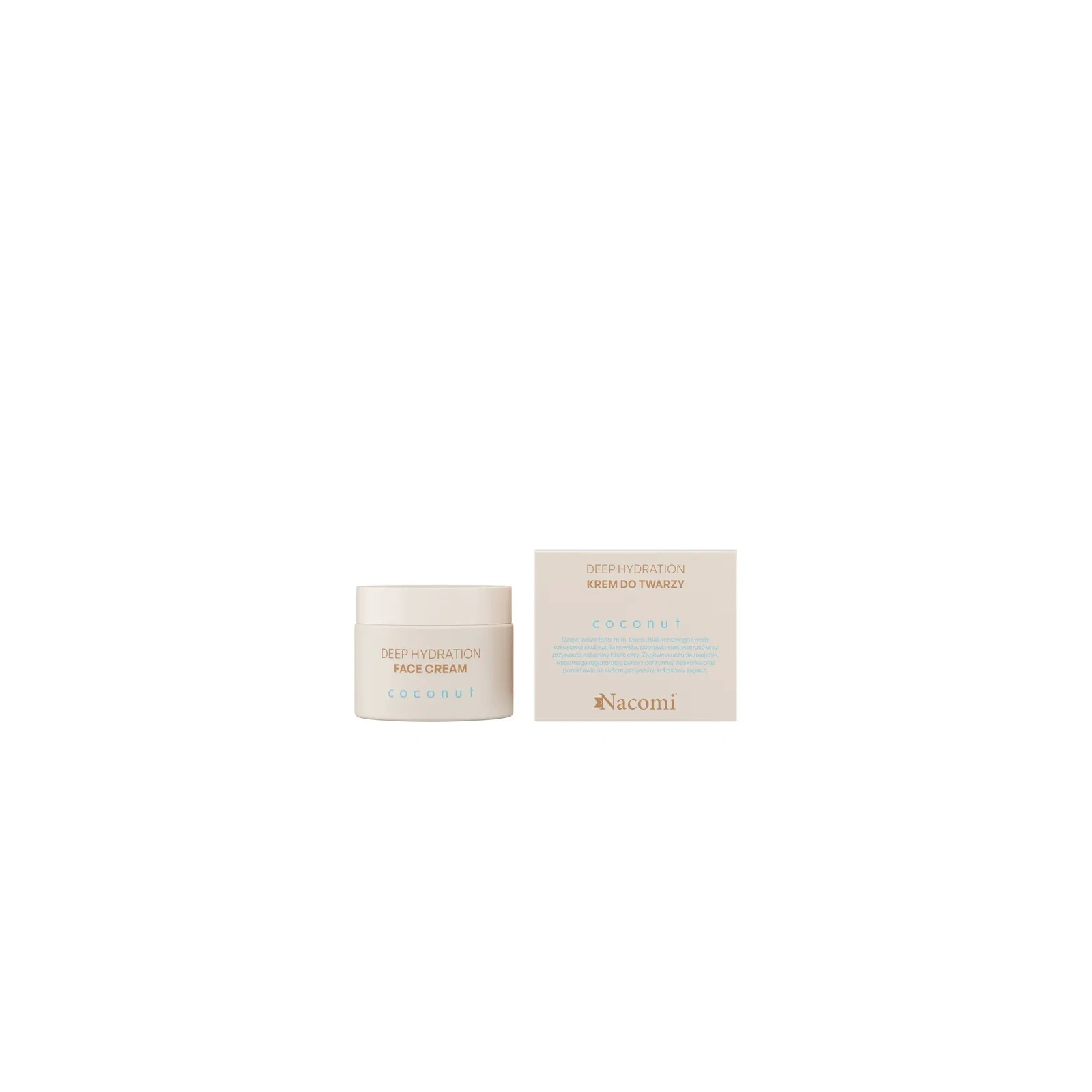 NACOMI Deep Hydration Coconut krem do twarzy głęboko nawilżający 40ml 