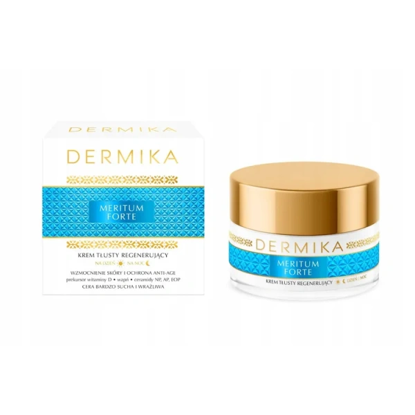 Dermika DERMIKA Meritum Forte krem do twarzy tłusty regenerujący 50ml — Inhaltsstoffe i ocena