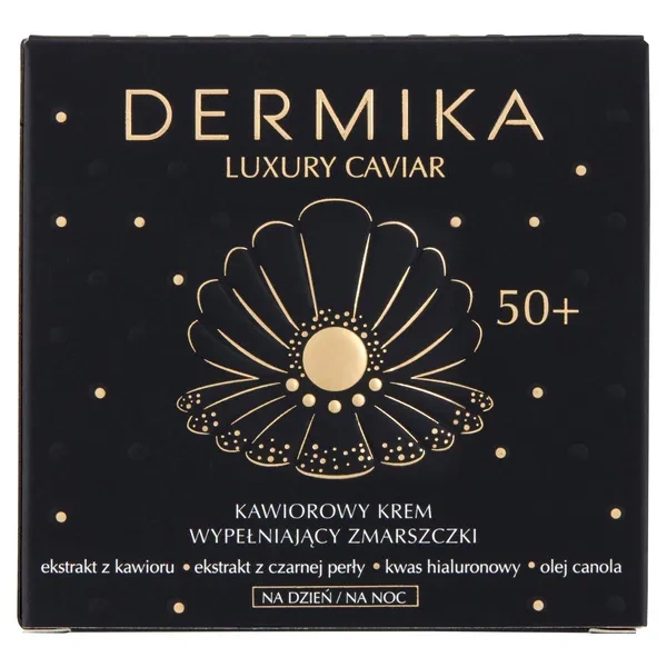 DERMIKA Luxury Caviar krem do twarzy wypełniający zmarszczki 50+ 50ml 