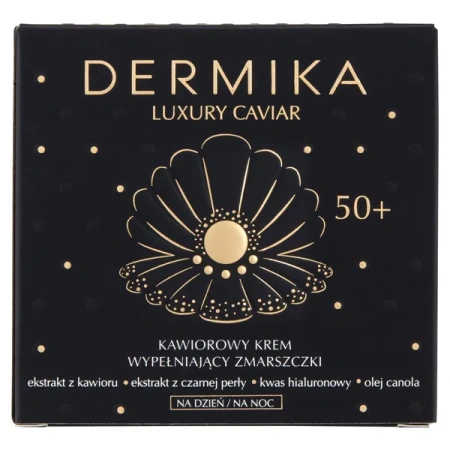 DERMIKA Luxury Caviar krem do twarzy wypełniający zmarszczki 50+ 50ml 