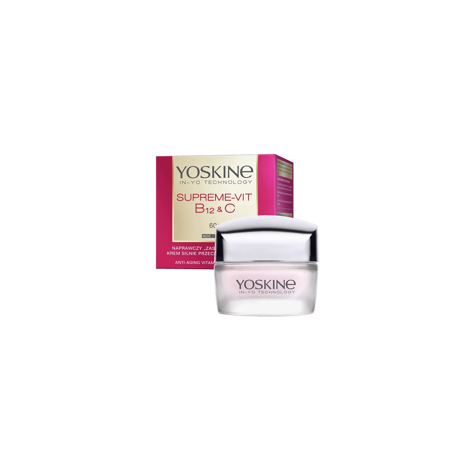 DAX Yoskine Supreme Vit B12 & C krem do twarzy na noc 60+ 50ml