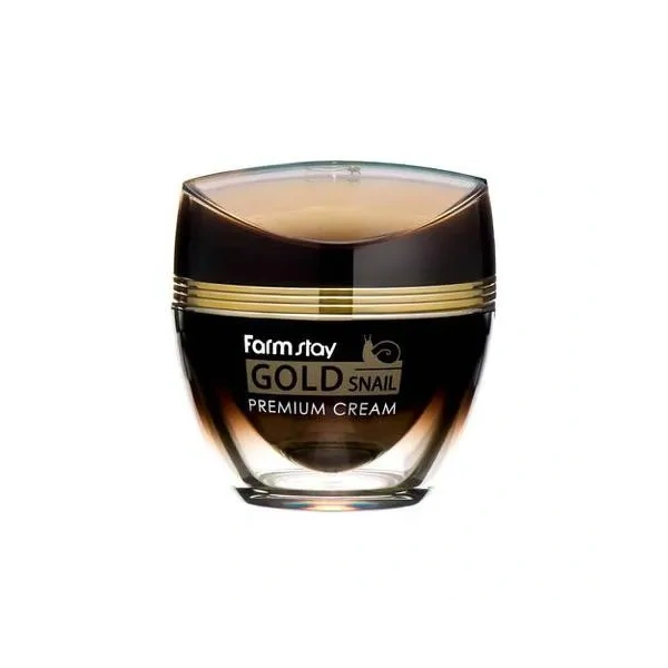 Farmstay FARMSTAY Gold Snail krem do twarzy ze śluzem ślimaka i złotem 50ml