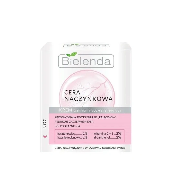 BIELENDA Cera Naczynkowa krem do twarzy wzmacniająco-regenerujący 50ml