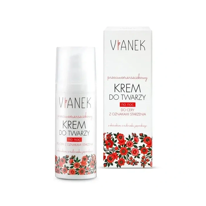 SYLVECO Vianek Przeciwzmarszczkowa krem do twarzy na noc 50ml