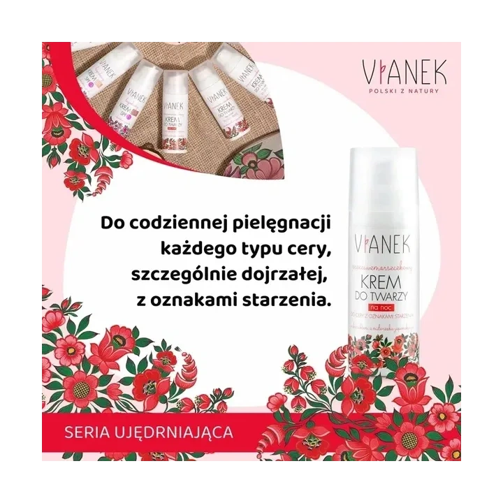 SYLVECO Vianek Przeciwzmarszczkowa krem do twarzy na noc 50ml