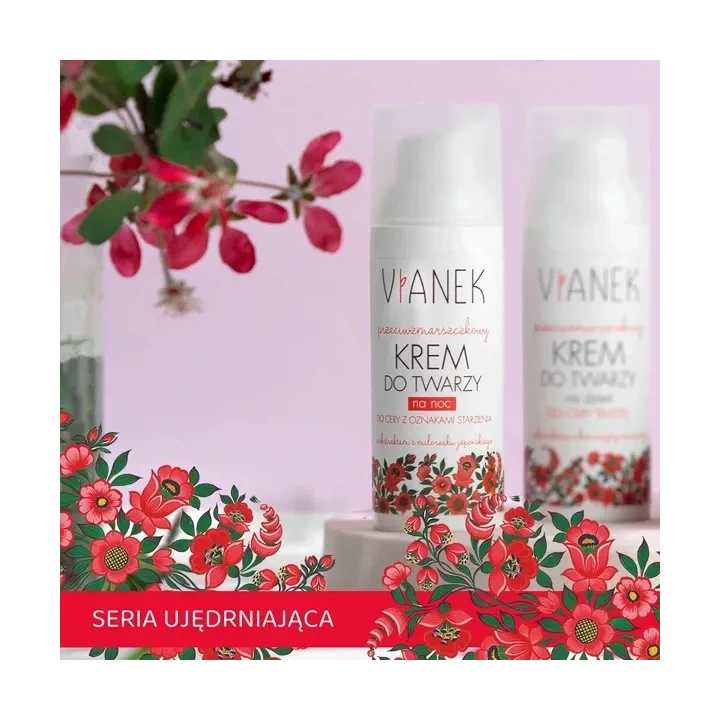 SYLVECO Vianek Przeciwzmarszczkowa krem do twarzy na noc 50ml