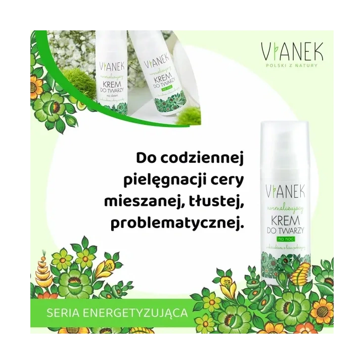 SYLVECO Vianek Normalizująca krem do twarzy na noc 50ml