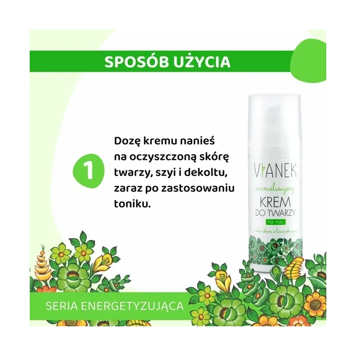 SYLVECO Vianek Normalizująca krem do twarzy na noc 50ml