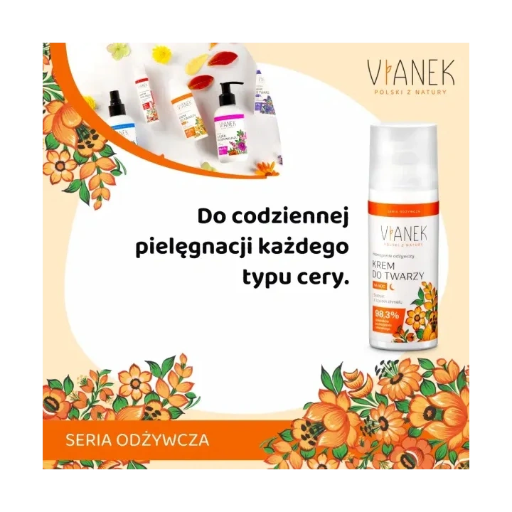 SYLVECO Vianek Odżywcza krem do twarzy na noc 50ml