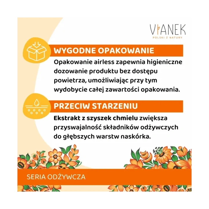 SYLVECO Vianek Odżywcza krem do twarzy na noc 50ml
