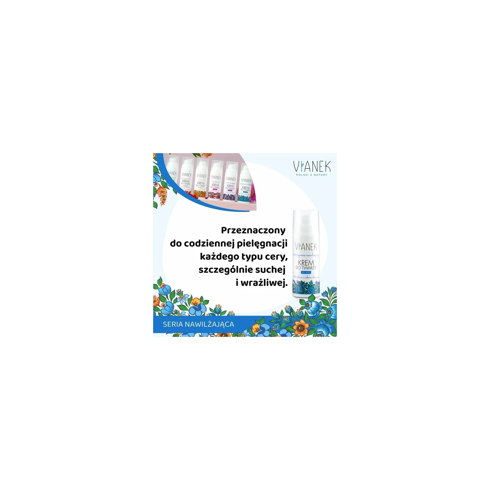 SYLVECO Vianek Nawilżająca krem do twarzy na noc 50ml