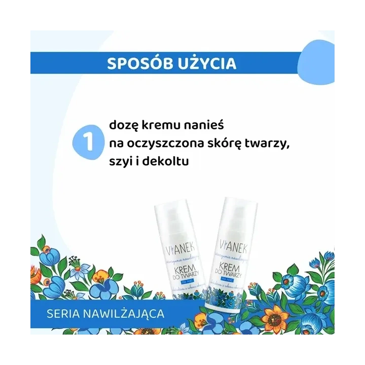 SYLVECO Vianek Nawilżająca krem do twarzy na noc 50ml