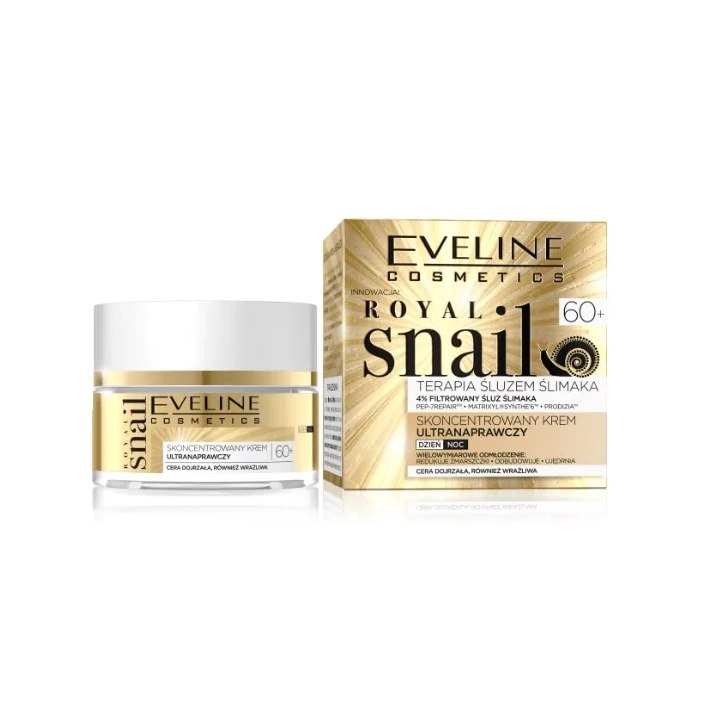 EVELINE Royal Snail 60+ skoncentrowany krem do twarzy ultra naprawczy 50ml