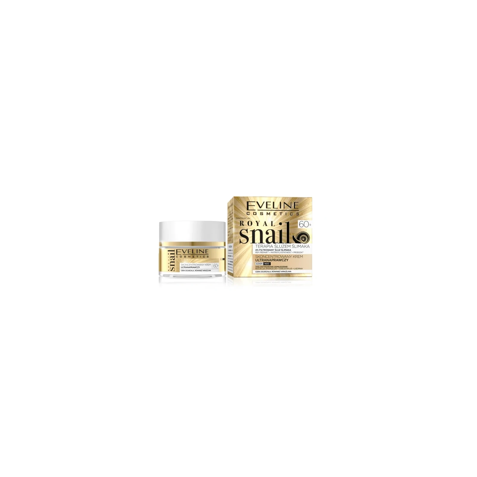 EVELINE Royal Snail 60+ skoncentrowany krem do twarzy ultra naprawczy 50ml