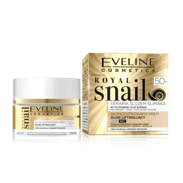 EVELINE Royal Snail 50+ skoncentrowany krem do twarzy silnie liftingujący 50ml