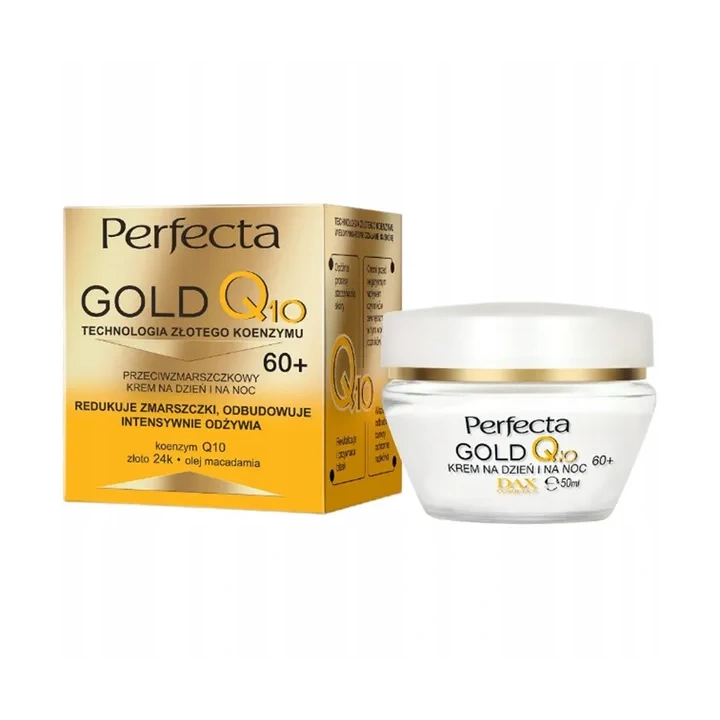 DAX Perfecta Gold Q10 krem do twarzy przeciwzmarszczkowy 60+ 50ml