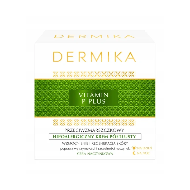 DERMIKA Vitamin P Plus półtłusty krem do twarzy hipoalergiczny 50ml
