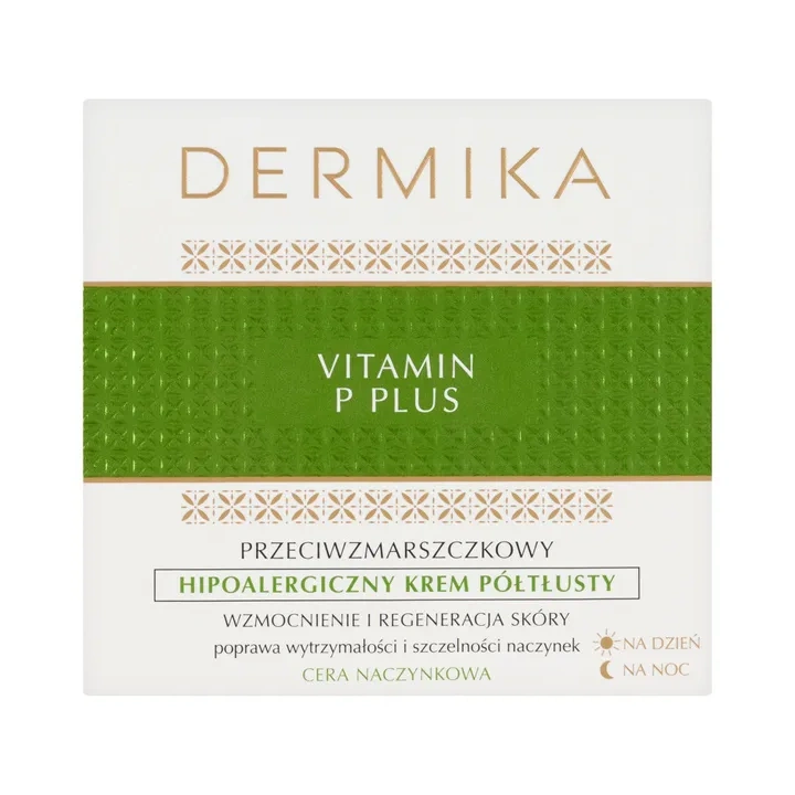 DERMIKA Vitamin P Plus półtłusty krem do twarzy hipoalergiczny 50ml