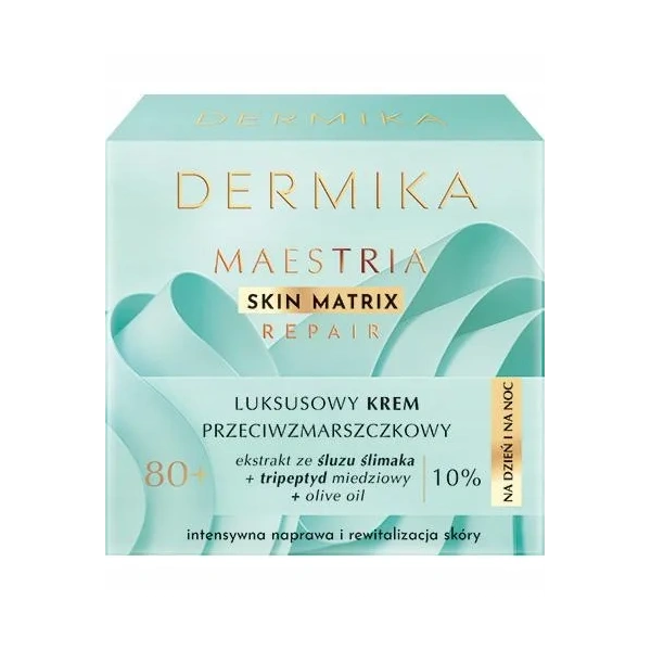 DERMIKA Maestria krem do twarzy przeciwzmarszczkowy na dzień i noc 80+ 50ml