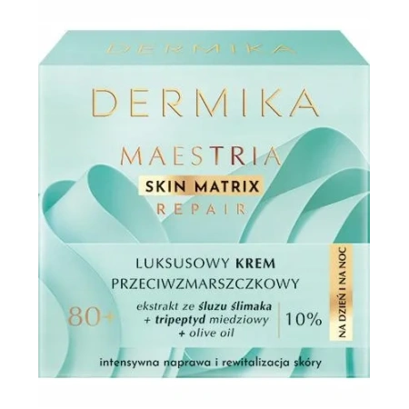 DERMIKA Maestria krem do twarzy przeciwzmarszczkowy na dzień i noc 80+ 50ml