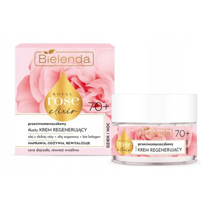BIELENDA Royal Rose Elixir krem do twarzy regenerujący 70+ Dzień Noc 50ml
