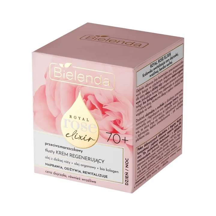 BIELENDA Royal Rose Elixir krem do twarzy regenerujący 70+ Dzień Noc 50ml