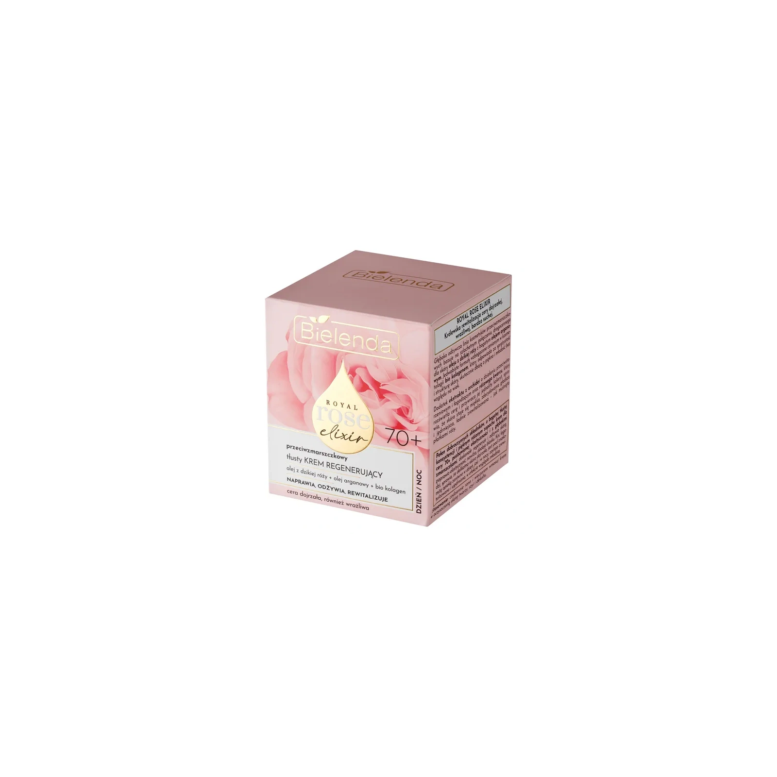 BIELENDA Royal Rose Elixir krem do twarzy regenerujący 70+ Dzień Noc 50ml