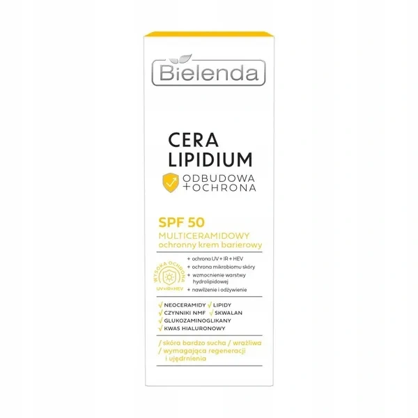 BIELENDA Cera Lipidium krem do twarzy multiceramidowy ochronny SPF 50 30ml