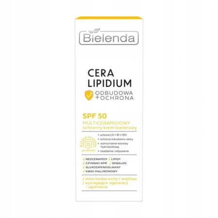 BIELENDA Cera Lipidium krem do twarzy multiceramidowy ochronny SPF 50 30ml
